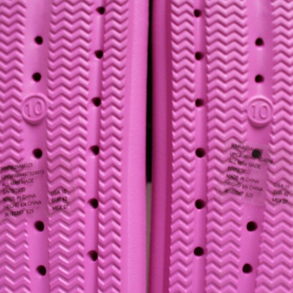 No Boundaries NWT Size 10 Women's Slip On Lightweight Pink Flower Slide Sandals - Picture 8 of 14